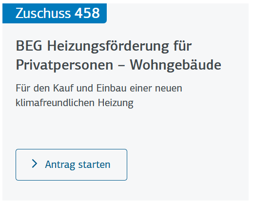 Heizungsförderung KfW 458 richtig beantragen – so geht’s